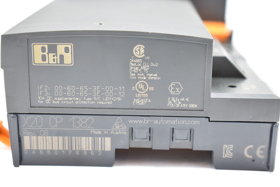 X20CP1382 ​​B&amp;R X20 PLC সিস্টেম CPU মডিউল ইন্টেল x86 400 MHz সমন্বিত I/O প্রসেসরের সাথে সামঞ্জস্যপূর্ণ