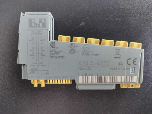 X20AI4322 B&amp;R X20 SYSTEM PLC I/O মডিউল 4 এনালগ ইনপুট 0 থেকে 20 MA / 4 থেকে 20 MA