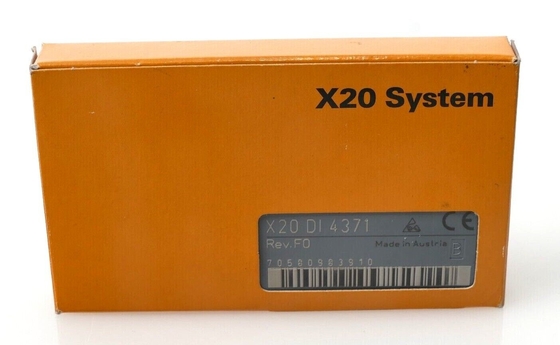 3-তারের সংযোগের জন্য X20DI4371 B&amp;R X20 I/O মডিউল 4 ডিজিটাল ইনপুট 24 VDC