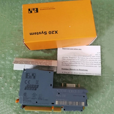 একটি PROFIBUS DP V1 ইন্টারফেস সহ X20IF1063-1 B&amp;R X20 Plc ইন্টারফেস মডিউল