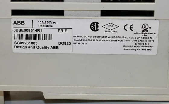 ABB DO820 3BSE008514R1 ডিজিটাল আউটপুট মডিউল রিলে 8 চ্যানেল পিএলসি মডিউল