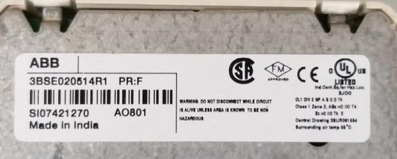 ABB AO801 3BSE020514R1 অ্যানালগ আউটপুট মডিউল 8 চ্যানেল