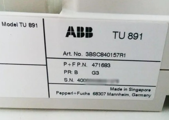ABB TU891 3BSC840157R1 মাউন্টিং টার্মিনেশন ইউনিট পিএলসি মডিউল স্টক ইন