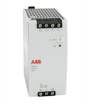 ABB SD833 3BSC610066R1 পাওয়ার সাপ্লাই মডিউল কন্ট্রোল সিস্টেম পিএলসি মডিউল