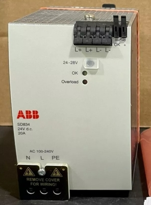 ABB SD834 3BSC610067R1 পাওয়ার সাপ্লাই S800 I/O মডিউল ডিসিএস অংশ স্টক ইন