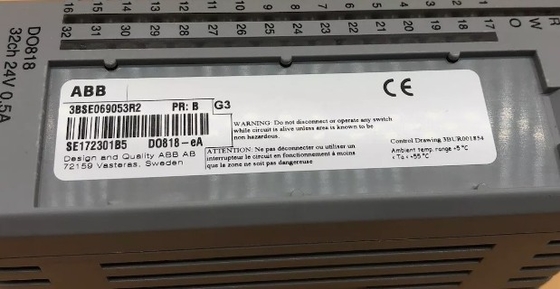 ABB DO818 3BSE069053R1 32 চ্যানেল ডিজিটাল আউটপুট 24 ভোল্ট কন্ট্রোল মডিউল স্টক