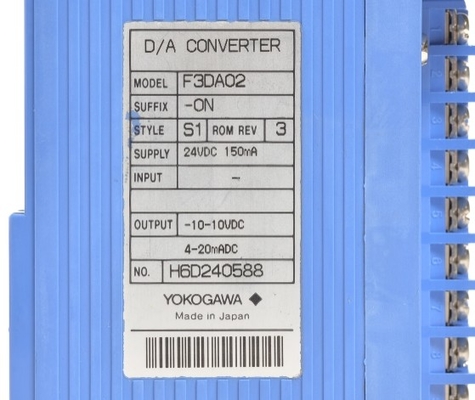 F3DA02-0NS1 YOKOGAWA ডিজিটাল এনালগ আউটপুট মডিউল ডি/এ কনভার্টার পিএলসি