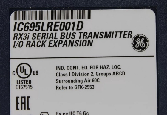 IC695LRE001 GE PACSystems RX3i ইউনিভার্সাল ব্যাকপ্লেন সিরিজ বাস ট্রান্সমিটার মডিউল