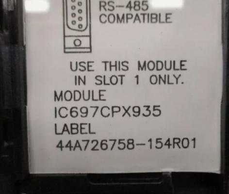 IC697CPX935 জিই সিঙ্গল স্লট সিপিইউ ৩টি সিরিয়াল পোর্ট সহ ৩২ বিট ফ্লোটিং পয়েন্ট সেন্ট্রাল প্রসেসিং ইউনিট