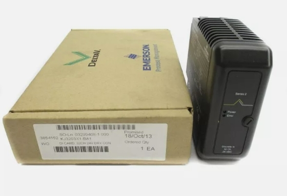 KJ3203X1-BA1 এমারসন ডিআই 32-চ্যানেল 24 ভিডিসি শুকনো যোগাযোগ কার্ড