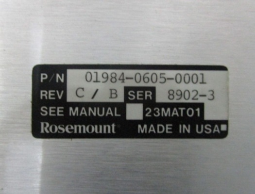 01984-0605-0001 Emerson MUX উচ্চ ভোল্টেজ পাওয়ার সাপ্লাই মডিউল
