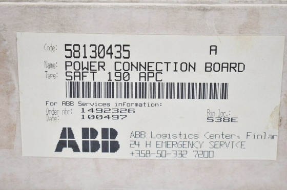 SAFT 190 APC 58130435 ABB পাওয়ার সংযোগ বোর্ড