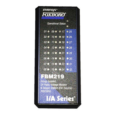 Fbm219 Fbm 219 ফক্সবোরো পার্টস DCS চ্যানেল বিচ্ছিন্ন 32 ইনপুট ভোল্টেজ মনিটর P0914TR