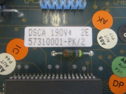 DSCA190V ABB কমিউনিকেশন প্রসেসর মডিউল PLC খুচরা যন্ত্রাংশ 57310001-PK