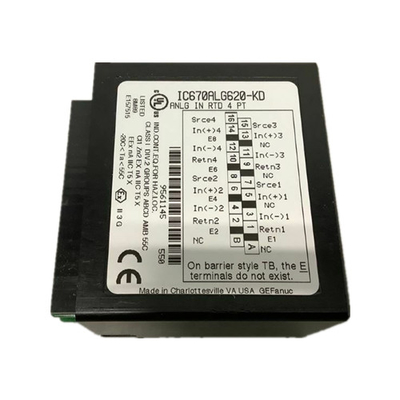IC670ALG620 GE Fanuc GE ফিল্ড কন্ট্রোল 4 চ্যানেল RTD এনালগ ইনপুট বিচ্ছিন্ন 3 ওয়্যার জেনারেল ইলেকট্রিক