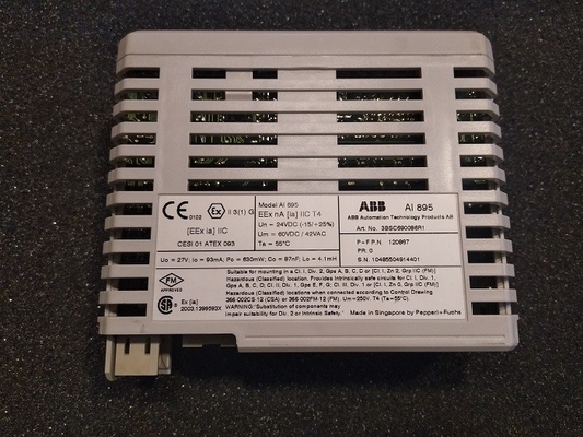 AI895 3BSC690086R1 ABB PLC অ্যানালগ ইনপুট IS HART 8 ch S800 I/O