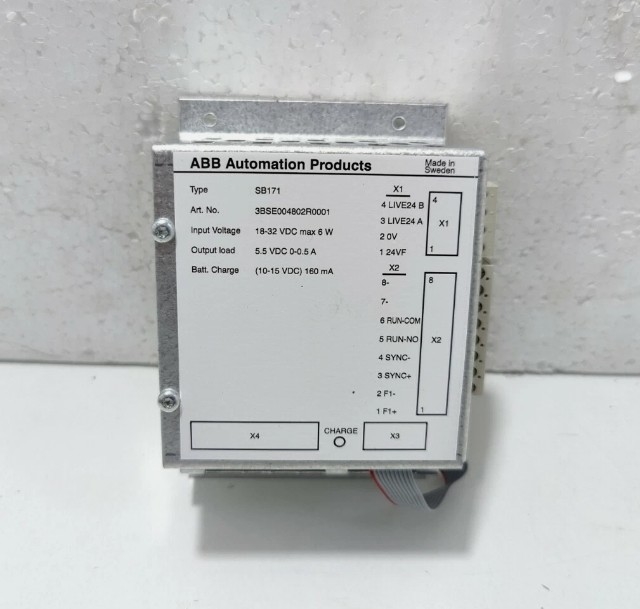 SB171 3BSE004802R1 ABB ব্যাকআপ পাওয়ার সাপ্লাই 12V 4 Ah শিল্প নিয়ন্ত্রণ সিস্টেমের জন্য