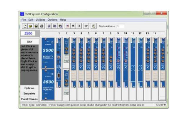 সিস্টেম কমিশনিং এবং রিয়েল-টাইম ডেটা ভিউয়ের জন্য ব্যবহারকারী-বান্ধব ইন্টারফেসের সাথে বেন্টলি নেভাদা 3500/01 র্যাক কনফিগারেশন সফ্টওয়্যার