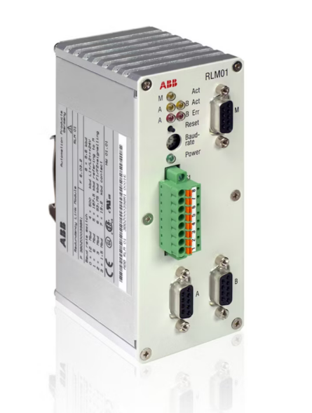 ABB RLM01 PROFIBUS রিডান্ডান্সি লিঙ্ক মডিউল রিডন্ড্যান্ট PROFIBUS DP সিগন্যাল রিপিটার এবং স্বয়ংক্রিয় লাইন সুইচিং সহ